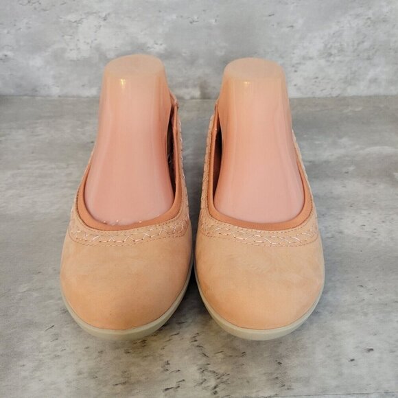 Earth Origins Womens 9 Medium Flex Flat Fable Peach Ballet Flats Shoe - Picture 2 of 9